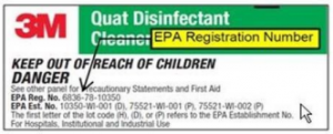 经EPA注册的消毒剂